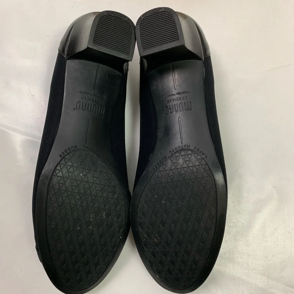 Munro Womens Black Heels Slip on Size 8.5 M - Picture 6 of 8